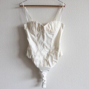 NWT Zara Corset Bodysuit, NEW Bustier Body Suit, Size Medium